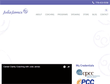 Tablet Screenshot of juliajames.ca
